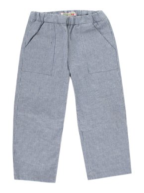 Bonpoint Blue Striped Cotton Trousers