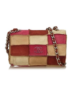 Chanel vintage quilted chocolate bar shoulder bag