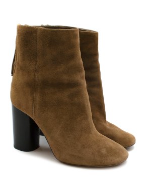 Isabel Marant Brown Suede Heeled Ankle Boots