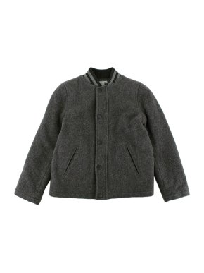 Bonpoint Grey Wool Bomber Jacket