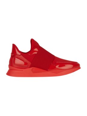 Givenchy Patent Red Elastic Strap Sneakers