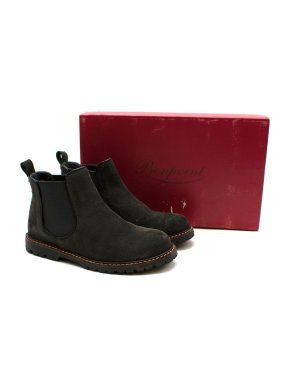 Bonpoint Dark Brown Suede Chelsea Boots