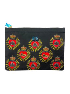 Dolce & Gabbana Nylon Italy Milan Roma printed pouch