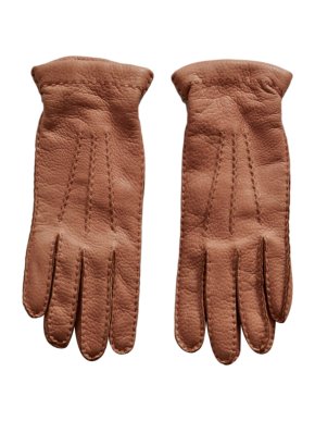 Ralph Lauren Collection cashmere lined leather gloves