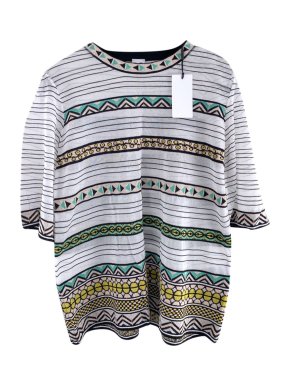 M Missoni geometric print top