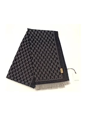 Gucci Reversible Monogram Wool Scarf