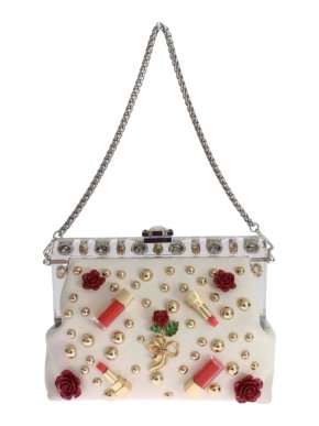 Dolce & Gabbana Studded Embellished Vanda Shoulder Bag