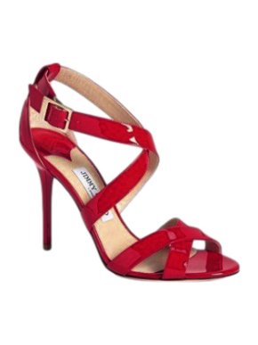 Jimmy Choo Red Patent Lottie Sandals