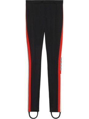 Gucci Black Technical Jersey Stirrup Leggings