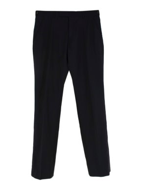Dior Homme Black Wool Tailored Trousers