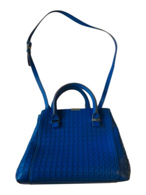 Victoria Beckham Lasercut Blue Liberty Tote