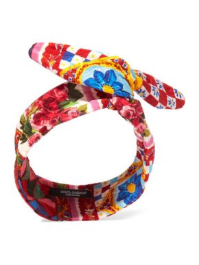 Dolce & Gabbana Mambo Brocade Headband