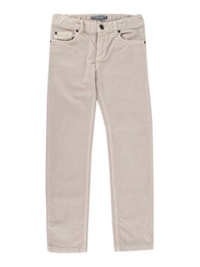 Bonpoint Beige Cotton Corduroy 5 Pocket Trousers