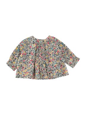Bonpoint Floral Print Cotton Ruffled Top