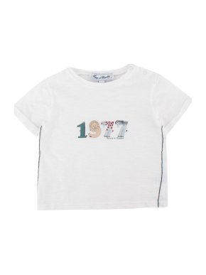 Tartine Et Chocolat White '1977' Print T-Shirt