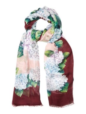 Dolce & Gabbana Hydrangea Print Wrap Scarf