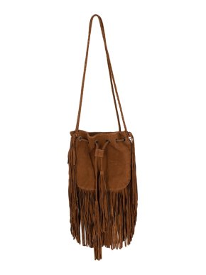 Antik Batik Tan Suede Tassel Bag