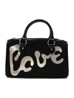 Lulu Guinness Black 'Love' Handbag