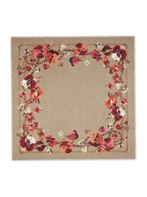 Gucci Blooms Monogram Virgin Wool Shawl
