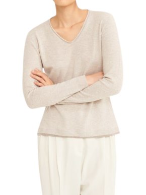 Fabiana Fillipi Virgin Wool, Silk and Cashmere Beaded Jumper