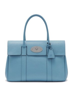 Mulberry Heritage Bayswater in Pale Slate Large Classic Grain - PLEASE NOTE CORRECTED SIZE!!
