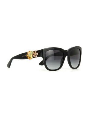 Dolce & Gabbana Embellished Black Sunglasses