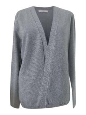 Max Mara Wool & Cashmere Grey Cardigan