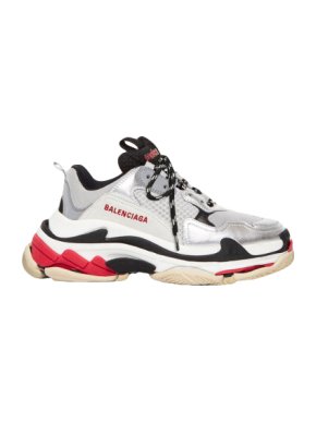 Balenciaga SIlver/Grey Triple S Oversize Sneakers