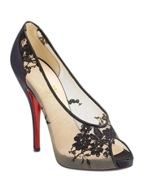 Christian Louboutin Fetilo lace peep-toe pumps
