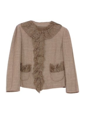 Dolce & Gabbana Beige Lace Blazer