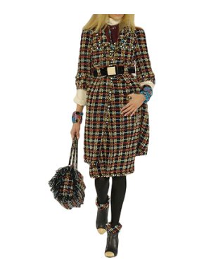 Chanel Runway Fantasy Tweed Embellished Coat