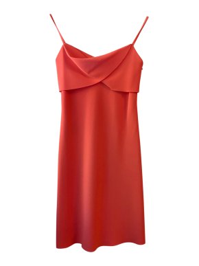 Boutique Moschino Coral Satin Mini Dress