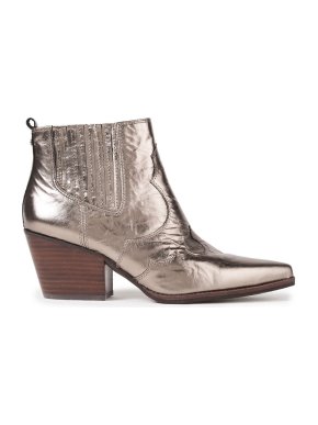 Sam Edelman Metallic Western Ankle Boots