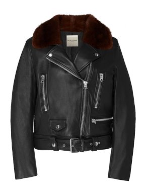 Each x Other Leather Perfecto jacket with Detachable Shearling Collar