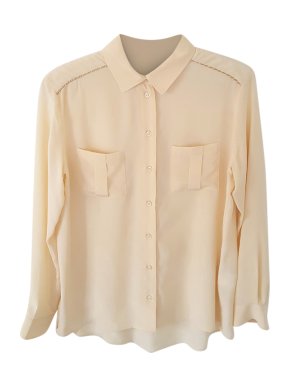 Pablo De Gerard Darel Apricot Silk Blouse