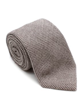Marzullo Brown Silk & Cashmere Tie