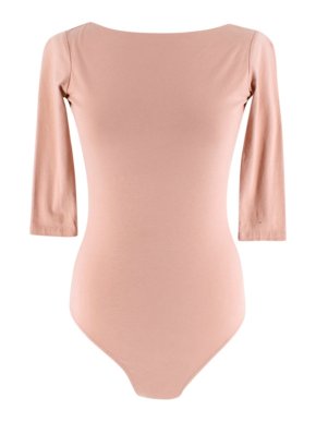 Acne Studios Pink Cotton Open Back 3/4 Sleeve Body