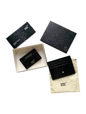 Mont Blanc Black Meisterstück Pocket 6cc Card Holder