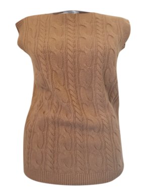 Max Mara Wool & Cashmere Cable Knit Vest