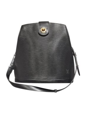 Louis Vuitton Black Epi Leather Structured Shoulder Bag