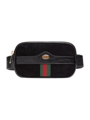 Gucci ophidia web suede belt bag