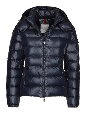 Moncler Bady Hooded Down Jacket in Dark Blue