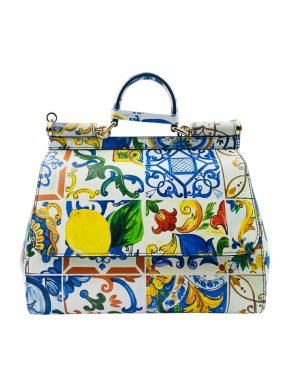 Dolce & Gabbana Majolica Print Medium Sicily Bag