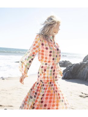 Eywasouls Malibu Laeticia Printed Chiffon Dress