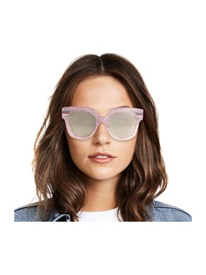 Gucci Pink Glitter Sylvie Web Sunglasses