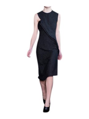 Stella McCartney Runway Structured Black Dress