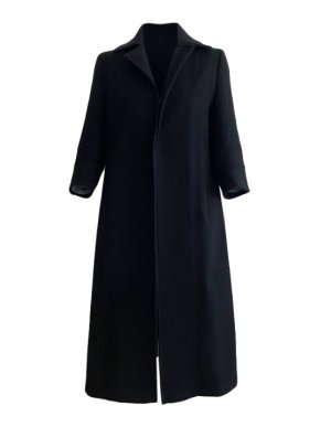 Yohji Yamamoto Navy Wool Coat