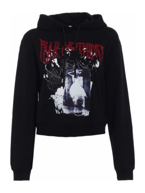 McQ Alexander by McQueen Fear Nothing-Print Sweatshirt