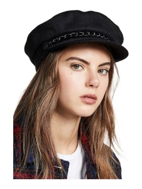 Eugenia Kim Black Cashmere Marina Hat