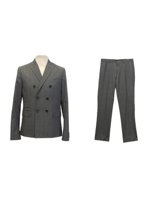 J. Lindeberg grey plaid slim fit suit